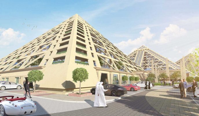 شقة 1 غرفة نوم بمساحة 55 م2 في مشروع فالكون سيتي اوف وندرز في دبي