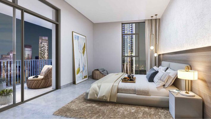 شقة 2 غرفة نوم بمساحة 99.4 م2 في كريك إيدج خور دبي من اعمار العقارية