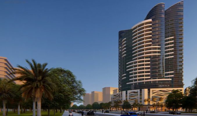 شقة 1 غرفة نوم بمساحة 75 م2 في برج بلو وايف من تايجر العقارية في دبي