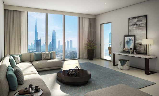 شقة 3 غرفة نوم بمساحة 126 م2 في برج كراون من اعمار العقارية في دبي